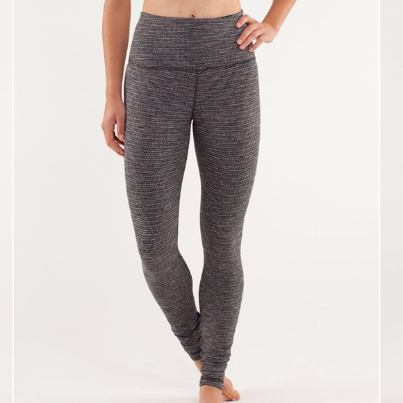 🍋 Lululemon Wunder Under High Rise COCO PIQUE rare color - Picture 2 of 14